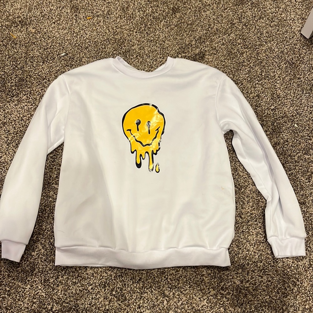 White Pullover Sweatshirt